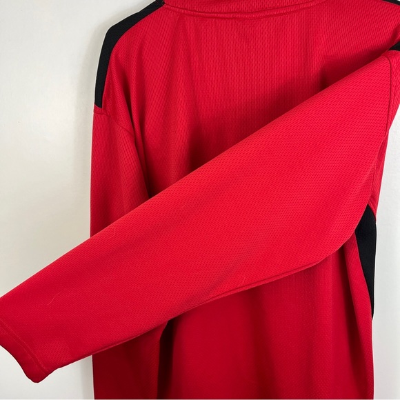 Chicago Blackhawks  Red Lightweight Quarterzip Long sleeve Sz Large NHL Official - Picture 9 of 11